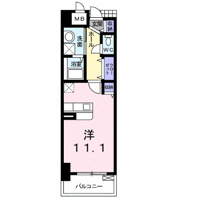 エアリス 305【管理NO：1-016273701-03040】 ★家具家電は申し込み後に搬入します★の物件画像