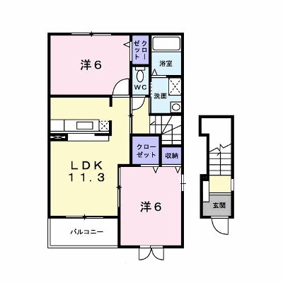 フォーシーズンズ 203【管理NO：1-016698501-02030】 ★家具家電は申し込み後に搬入します★ ★2026年09月中旬入居可能★の物件画像