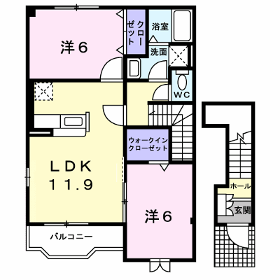モデストハピネス 201【管理NO：1-013384101-02010】 ★家具家電は申し込み後に搬入します★ ★2026年11月中旬入居可能★の物件画像