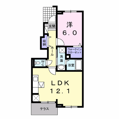 プリムラⅡ 102【管理NO：1-019255901-01020】 ★家具家電は申し込み後に搬入します★ ★2026年11月上旬入居可能★の物件画像