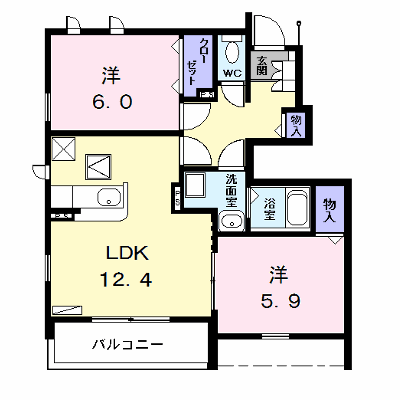 ラフィネＭＳ　Ｂ 105【管理NO：1-014611002-01040】 ★家具家電は申し込み後に搬入します★の物件画像