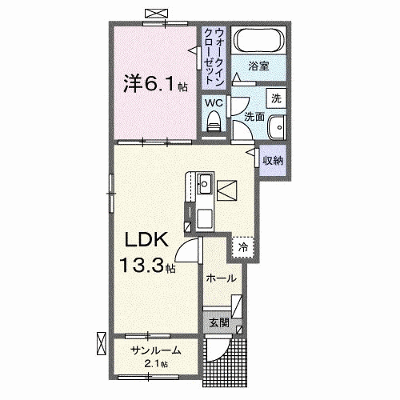 グレースハイム 101【管理NO：1-027493201-01010】 ★家具家電は申し込み後に搬入します★ ★2026年10月中旬入居可能★の物件画像