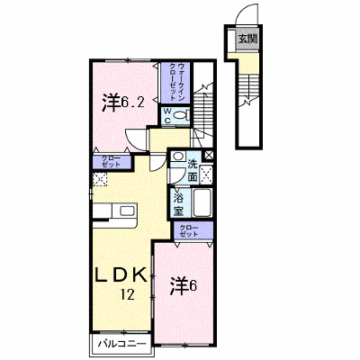 ハイジ・Ｍ 202【管理NO：1-010996301-02020】 ★家具家電は申し込み後に搬入します★ ★2026年10月中旬入居可能★の物件画像