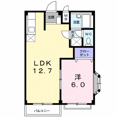 エルディムヤマダ 101【管理NO：1-002246501-01010】 ★家具家電は申し込み後に搬入します★ ★2026年11月中旬入居可能★の物件画像