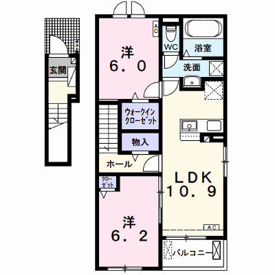 ブルーフローラＤ．Ｄ．Ⅰ 201【管理NO：1-027408801-02010】 ★家具家電は申し込み後に搬入します★ ★2026年11月上旬入居可能★の物件画像