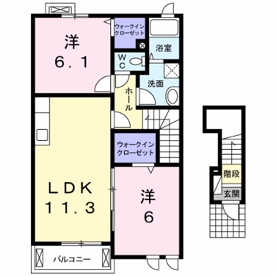 ハイツＵＴＳＵＢＥ　Ⅱ 201【管理NO：1-017035402-02010】 ★家具家電は申し込み後に搬入します★ ★2026年10月中旬入居可能★の物件画像