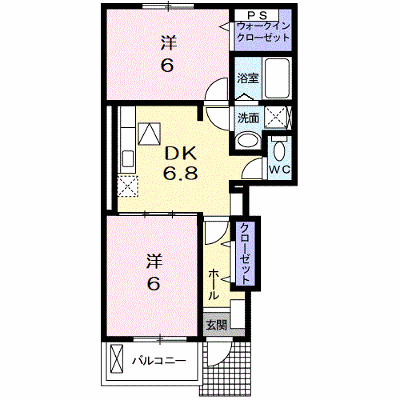 カルフールⅢ 101【管理NO：1-015904201-01010】 ★家具家電は申し込み後に搬入します★ ★2026年11月中旬入居可能★の物件画像