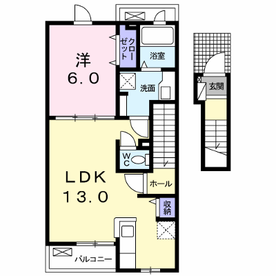 デスパシオ 203【管理NO：1-024026701-02030】 ★家具家電は申し込み後に搬入します★の物件画像