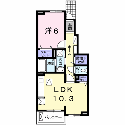 エスペランサ香寺 104【管理NO：1-021156501-01040】 ★家具家電は申し込み後に搬入します★ ★2026年11月中旬入居可能★の物件画像