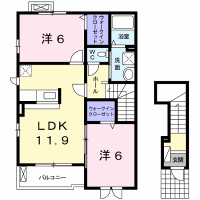 リヴィエール 201【管理NO：1-020896001-02010】 ★家具家電は申し込み後に搬入します★ ★2026年11月上旬入居可能★の物件画像