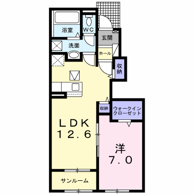 メゾンドカルム　Ⅱ 102【管理NO：1-026363502-01020】 ★家具家電は申し込み後に搬入します★の物件画像