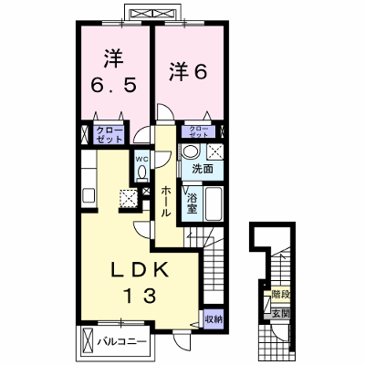 爽・大井 203【管理NO：1-017384101-02030】 ★家具家電は申し込み後に搬入します★ ★2026年11月中旬入居可能★の物件画像