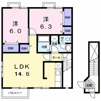 ハートフル鴨島　Ｂ 201【管理NO：1-011581502-02010】 ★家具家電は申し込み後に搬入します★ ★2026年10月中旬入居可能★の物件画像
