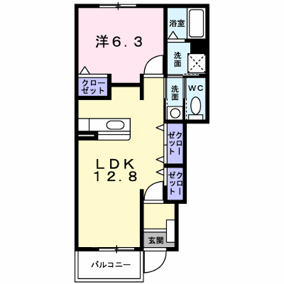 Ｓｅｒｅｎｏ　Ｕｎｏ　Ｂ 103【管理NO：1-013251502-01030】 ★家具家電は申し込み後に搬入します★の物件画像