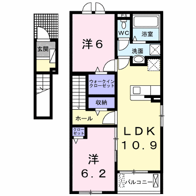 ライフランドＤ 201【管理NO：1-027026401-02010】 ★家具家電は申し込み後に搬入します★ ★2026年10月下旬入居可能★の物件画像