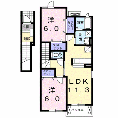プロムナード　アイＢ 201【管理NO：1-014124002-02010】 ★家具家電は申し込み後に搬入します★ ★2026年10月中旬入居可能★の物件画像