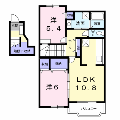 ヴィオラＭ 202【管理NO：1-011012301-02020】 ★家具家電は申し込み後に搬入します★ ★2026年10月中旬入居可能★の物件画像