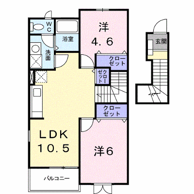ボニートパルＢ 204【管理NO：1-012127302-02040】 ★家具家電は申し込み後に搬入します★ ★2026年11月中旬入居可能★の物件画像
