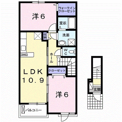 ブリーゼ 202【管理NO：1-021778001-02020】 ★家具家電は申し込み後に搬入します★ ★2026年10月下旬入居可能★の物件画像