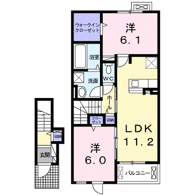 メゾン　ド　フレーシュ下宮永Ａ 202【管理NO：1-025595501-02020】 ★家具家電は申し込み後に搬入します★ ★2026年10月下旬入居可能★の物件画像