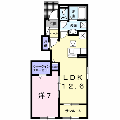 ＰＬＡＩＮ　桃の木 101【管理NO：1-025846401-01010】 ★家具家電は申し込み後に搬入します★ ★2026年10月下旬入居可能★の物件画像