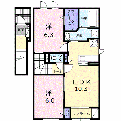 アイプレイス敦賀 201【管理NO：1-027246901-02010】 ★家具家電は申し込み後に搬入します★ ★2026年11月中旬入居可能★の物件画像