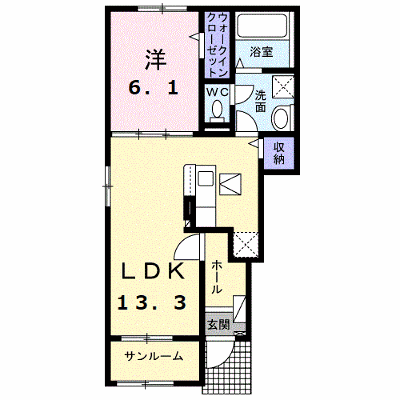 キョウハイムＥ 101【管理NO：1-026975702-01010】 ★家具家電は申し込み後に搬入します★ ★2026年11月中旬入居可能★の物件画像