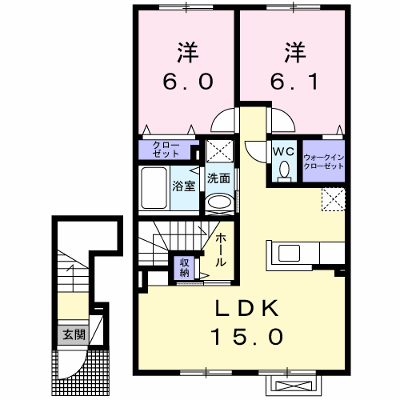 リシェルⅤ 205【管理NO：1-019537201-02050】 ★家具家電は申し込み後に搬入します★ ★2026年11月中旬入居可能★の物件画像