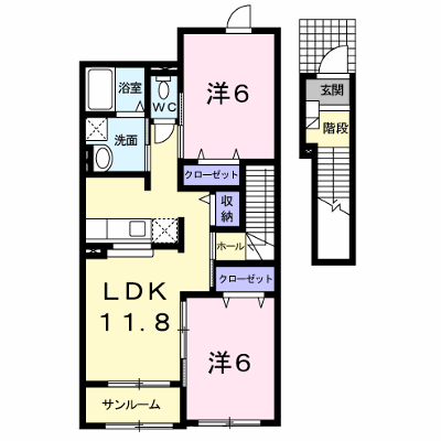 トレスメーラＡ 202【管理NO：1-015098601-02020】 ★家具家電は申し込み後に搬入します★ ★2026年10月中旬入居可能★の物件画像
