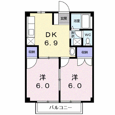 コーポ川嶋Ⅱ 202【管理NO：1-002434801-02020】 ★家具家電は申し込み後に搬入します★ ★2026年11月中旬入居可能★の物件画像