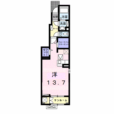 アッシュ　ヒル　Ⅳ 101【管理NO：1-025830202-01010】 ★家具家電は申し込み後に搬入します★ ★2026年10月下旬入居可能★の物件画像