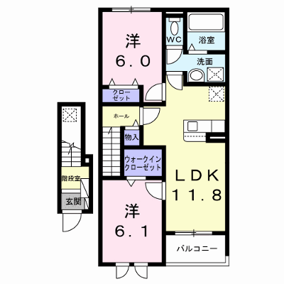 バリーフィールド　Ｄ 203【管理NO：1-028882902-02030】 ★家具家電は申し込み後に搬入します★ ★2027年02月上旬入居可能★の物件画像