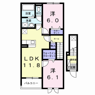 バリーフィールド　Ｄ 202【管理NO：1-028882902-02020】 ★家具家電は申し込み後に搬入します★ ★2027年02月上旬入居可能★の物件画像