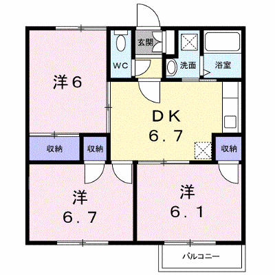 ヴィクトワールハイム　Ｂ 102【管理NO：1-010207802-01020】 ★家具家電は申し込み後に搬入します★ ★2026年10月下旬入居可能★の物件画像