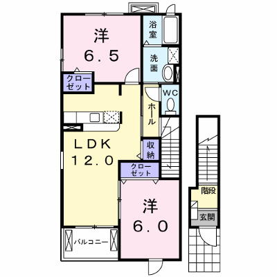 カーサ・エレガンテⅡ 201【管理NO：1-013054702-02010】 ★家具家電は申し込み後に搬入します★ ★2026年10月中旬入居可能★の物件画像