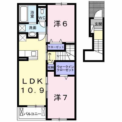 クレメントヒル　Ｃ 203【管理NO：1-026086101-02030】 ★家具家電は申し込み後に搬入します★ ★2026年10月下旬入居可能★の物件画像