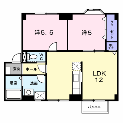 プラドール田川 203【管理NO：1-002939601-02030】 ★家具家電は申し込み後に搬入します★ ★2026年10月中旬入居可能★の物件画像