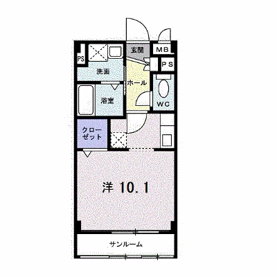 ベル　コモンズ　Ⅱ 104【管理NO：1-012981801-01040】 ★家具家電は申し込み後に搬入します★ ★2026年10月中旬入居可能★の物件画像