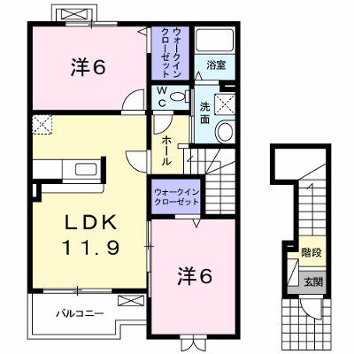 クリアネス　Ⅱ 202【管理NO：1-018348201-02020】 ★家具家電は申し込み後に搬入します★の物件画像