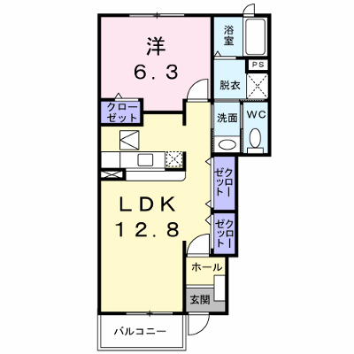 プリムローズ　Ａ 103【管理NO：1-014350801-01030】 ★家具家電は申し込み後に搬入します★ ★2026年10月下旬入居可能★の物件画像