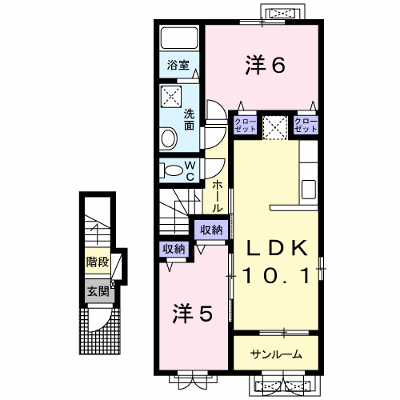 Ｑウエスト三輪 203【管理NO：1-019931301-02030】 ★家具家電は申し込み後に搬入します★ ★2026年10月下旬入居可能★の物件画像