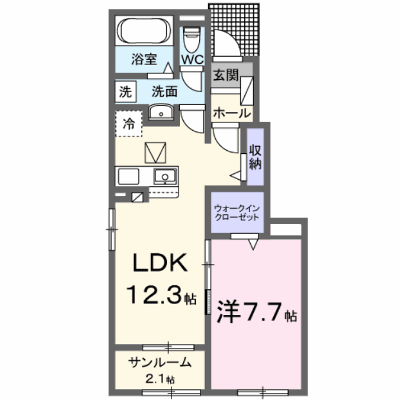 キーウエスト　Ｋ 104【管理NO：1-028791801-01040】 ★家具家電は申し込み後に搬入します★ ★2027年02月上旬入居可能★の物件画像
