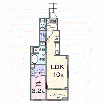 ＬＡ．ＯＨＡＮＡ　田無 101【管理NO：1-028346901-01010】 ★家具家電は申し込み後に搬入します★ ★2026年11月上旬入居可能★の物件画像