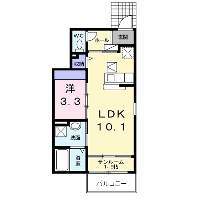 サンエール 101【管理NO：1-017912201-01010】 ★家具家電は申し込み後に搬入します★ ★2026年10月下旬入居可能★の物件画像