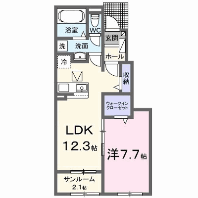 メゾン　デ　ダンドリオン 103【管理NO：1-028702601-01030】 ★家具家電は申し込み後に搬入します★ ★2027年02月上旬入居可能★の物件画像