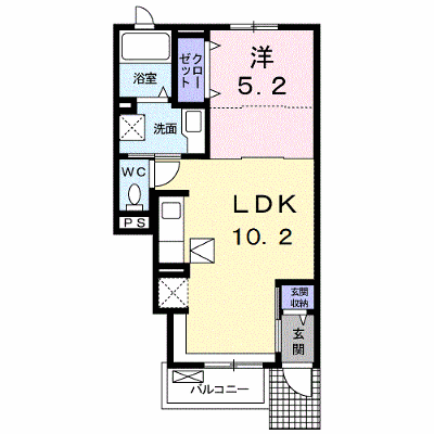 シェーン・ハイト 102【管理NO：1-025143401-01020】 ★家具家電は申し込み後に搬入します★ ★2026年10月中旬入居可能★の物件画像