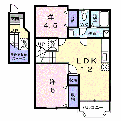 サン　ヴィレッジ 201【管理NO：1-010977301-02010】 ★家具家電は申し込み後に搬入します★ ★2026年10月下旬入居可能★の物件画像