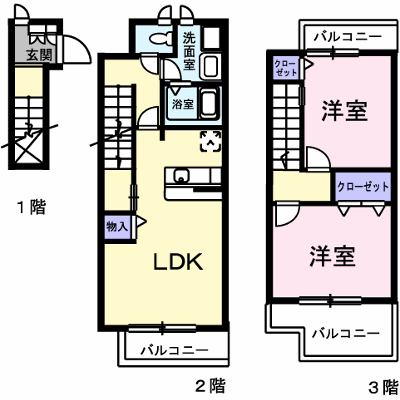 フィオーレ　Ｃ 205【管理NO：1-011927203-02040】 ★家具家電は申し込み後に搬入します★ ★2026年10月下旬入居可能★の物件画像