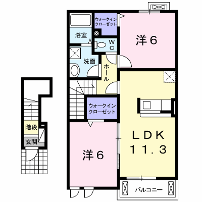 リベルタ北斗 202【管理NO：1-017532802-02020】 ★家具家電は申し込み後に搬入します★ ★2026年10月下旬入居可能★の物件画像