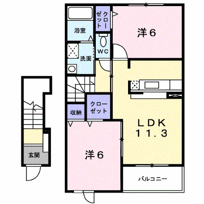 ブリーズⅠ 202【管理NO：1-015914101-02020】 ★家具家電は申し込み後に搬入します★ ★2026年11月中旬入居可能★の物件画像